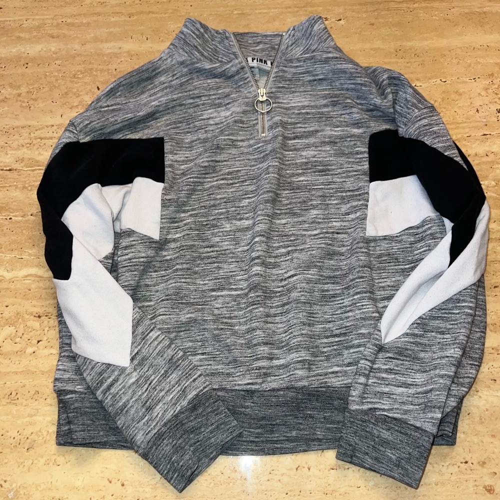 Victoria’s Secret PINK Quarter Zip Pullover Sweatshirt